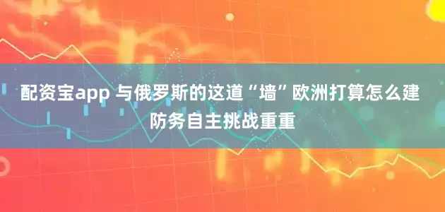 配资宝app 与俄罗斯的这道“墙”欧洲打算怎么建 防务自主挑战重重